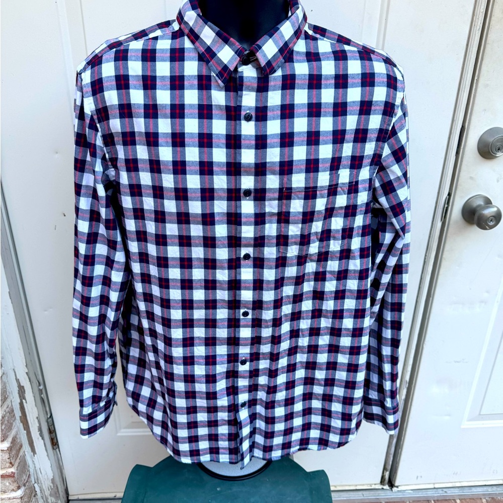 Banana Republic, Long Sleeve, checkered, Shirt, Size Large